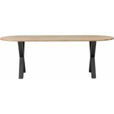 WOOOD Tablo Oval Cross Dining Table - Unfinished