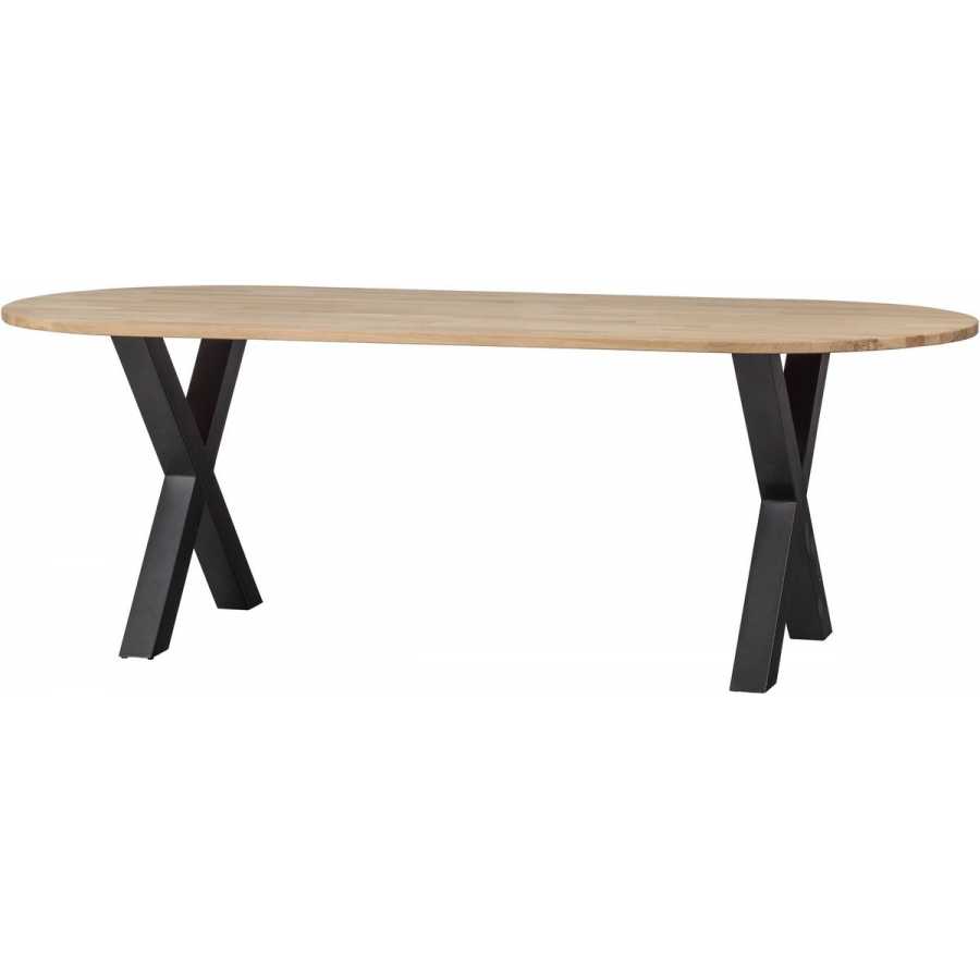 WOOOD Tablo Oval Cross Dining Table - Unfinished