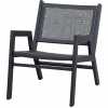 WOOOD Pem Lounge Chair - Black