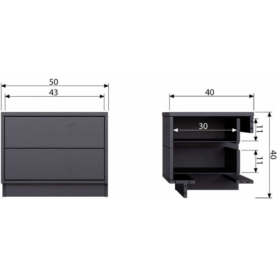 WOOOD Finca Modular Low Cabinet - Small