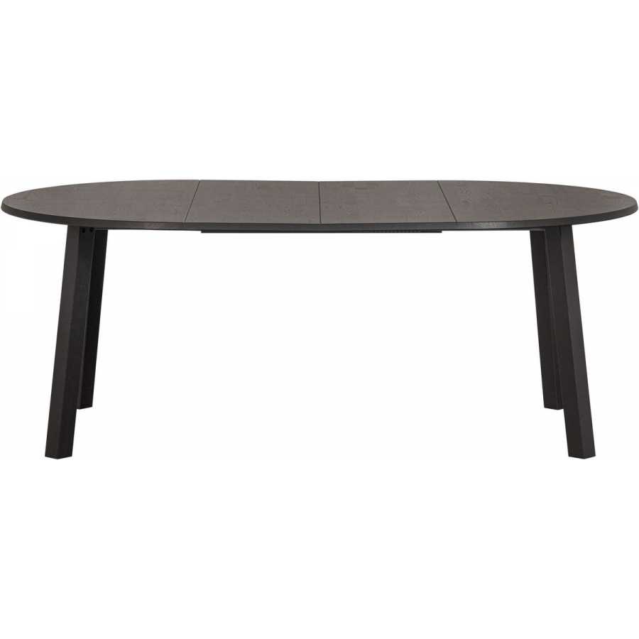 WOOOD Lange Extendable Round Dining Table - Black Night