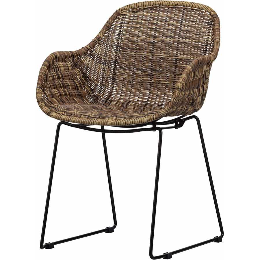 WOOOD Willow Outdoor Dining Armchair - Natural