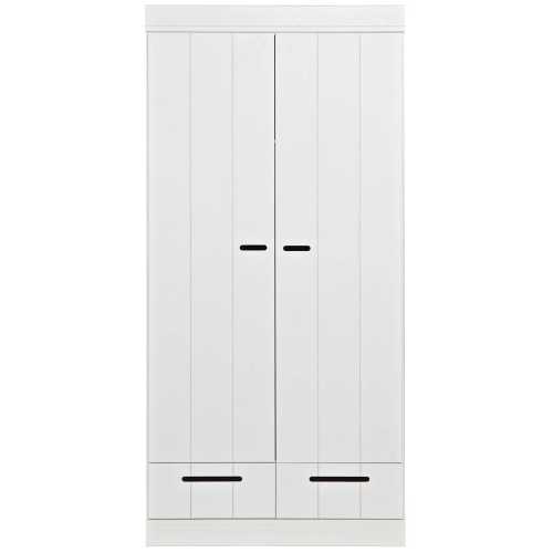 WOOOD Connect Plank Wardrobe - White