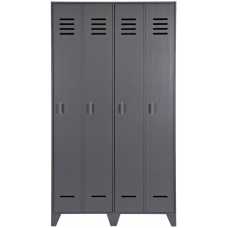WOOOD Stijn Locker Cabinet - Steel Grey