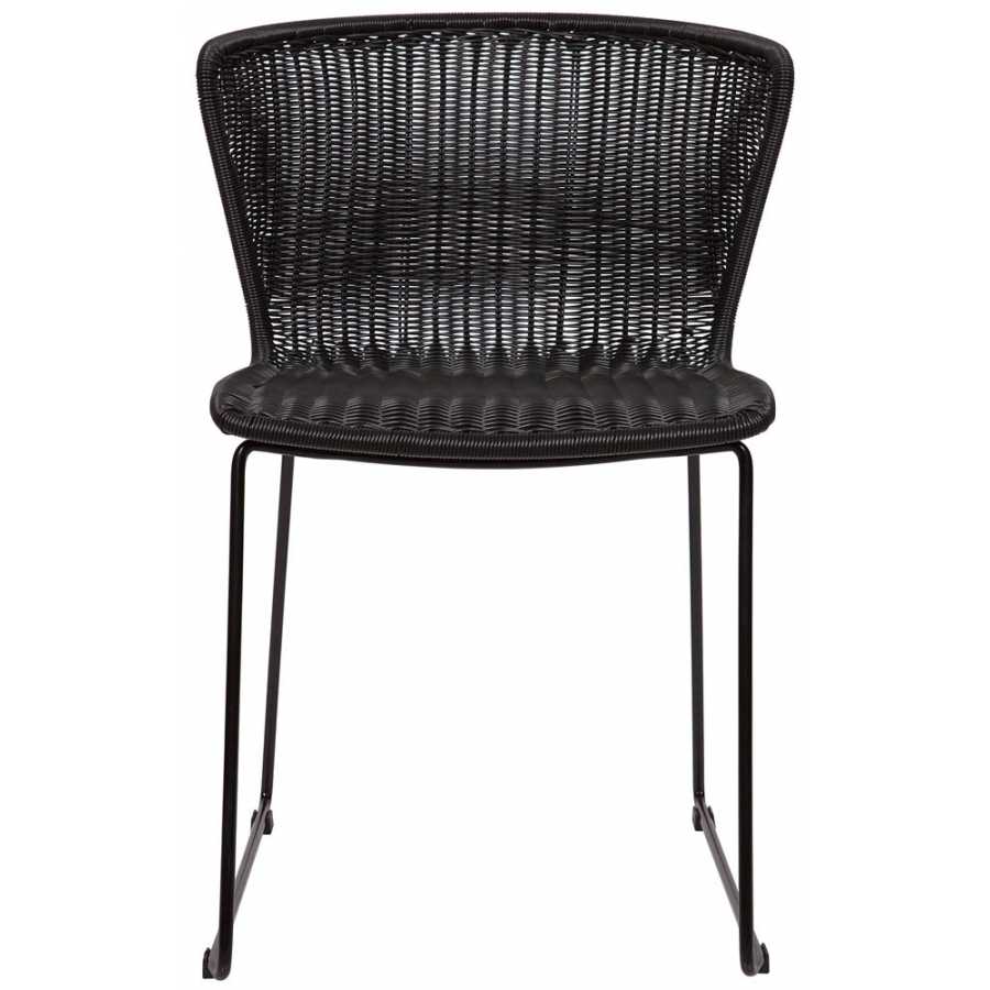 WOOOD Wings Outdoor Dining Chairs - Set of 2 - Black