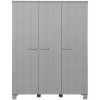 WOOOD Dennis 3 Door Wardrobe - Concrete Grey