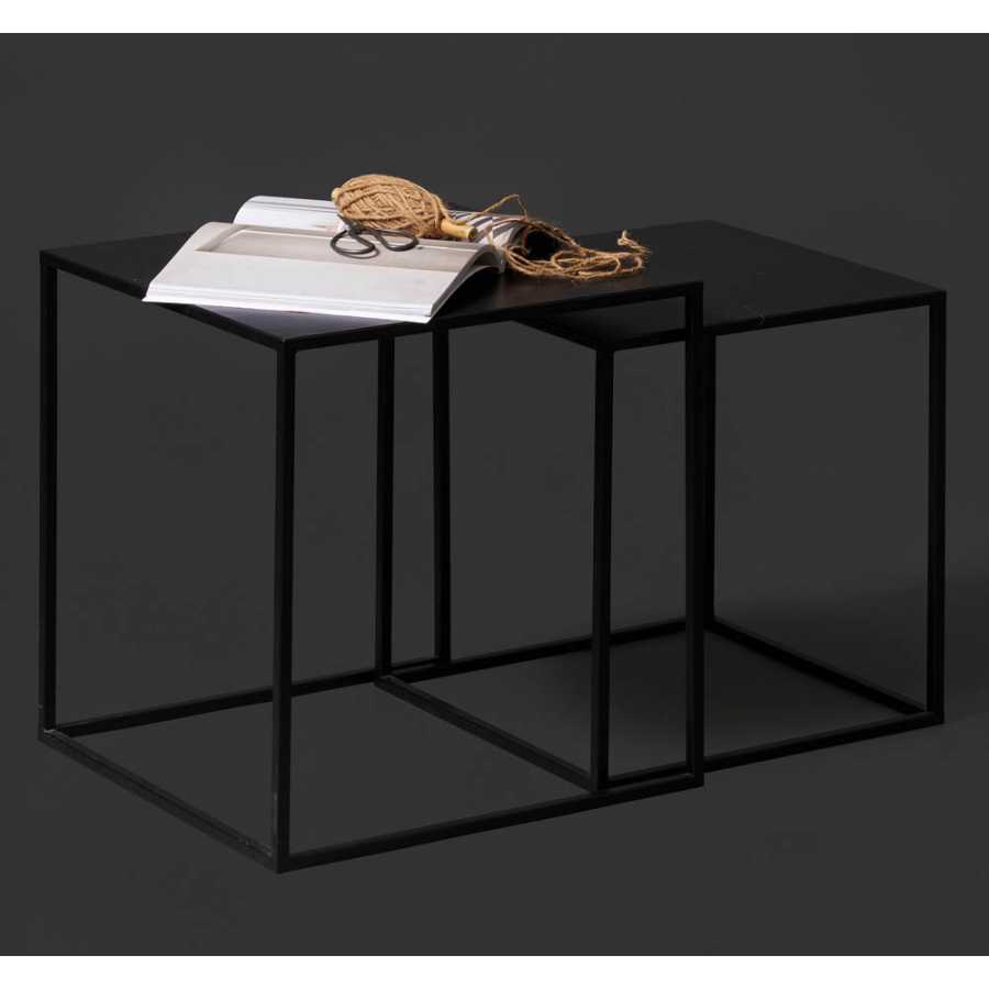 WOOOD Ziva Nest of Tables - Set of 2 - Black