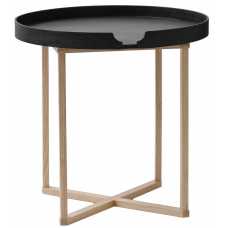 Wireworks Damien Round Side Table - Black