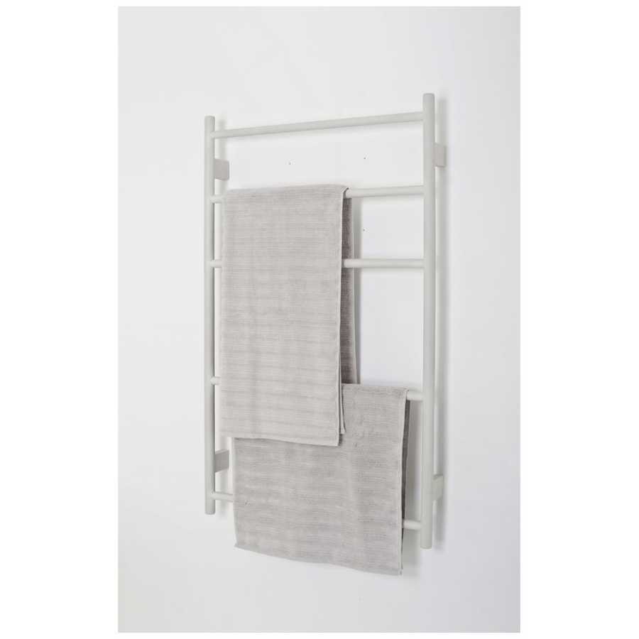 Wireworks Wallbar Towel Rail - Oyster White