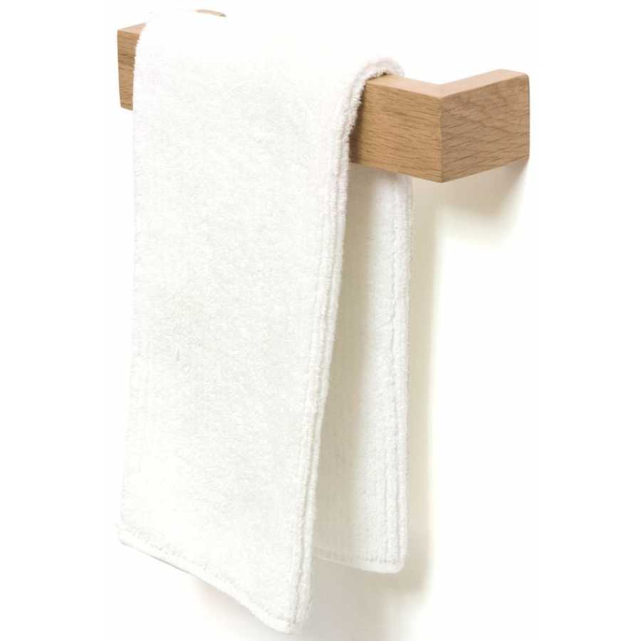Wireworks Slimline Hand Towel Rail - Oak