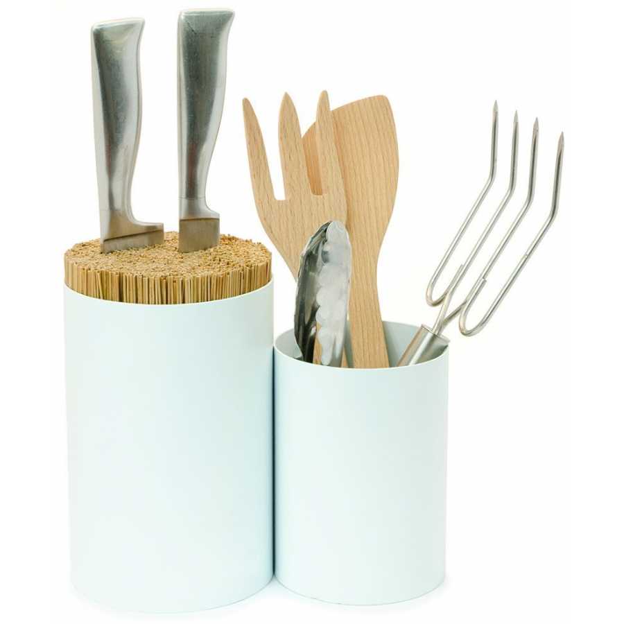 Wireworks Utensils Pot With Knife Block