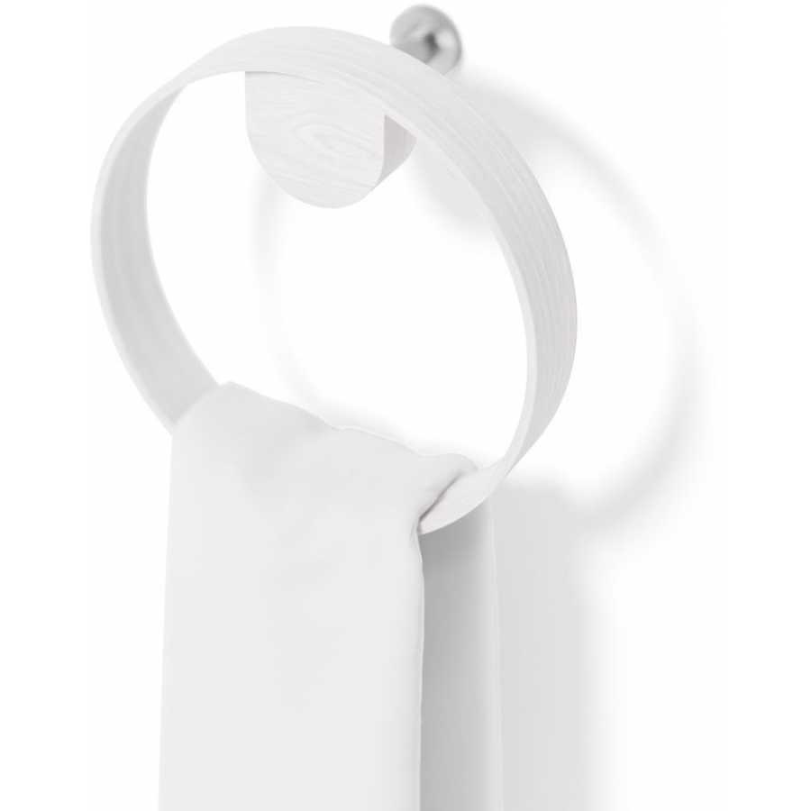 Wireworks Yoku Towel Holder - Oyster White