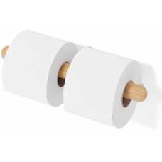 Wireworks Yoku Double Toilet Roll Holder - Oak
