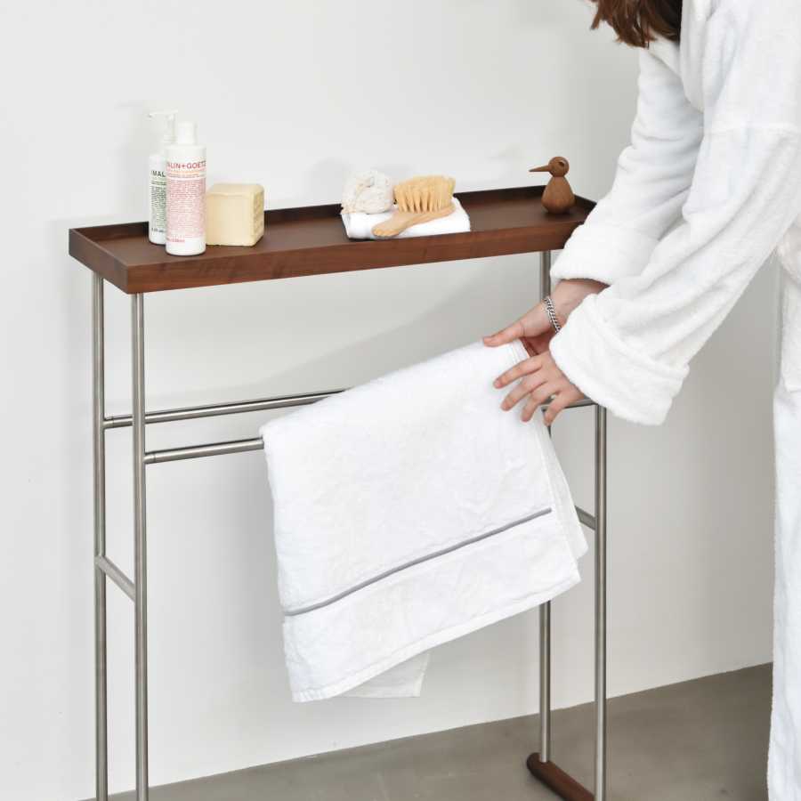 Wireworks Yoku Caddy Towel Rail - Walnut