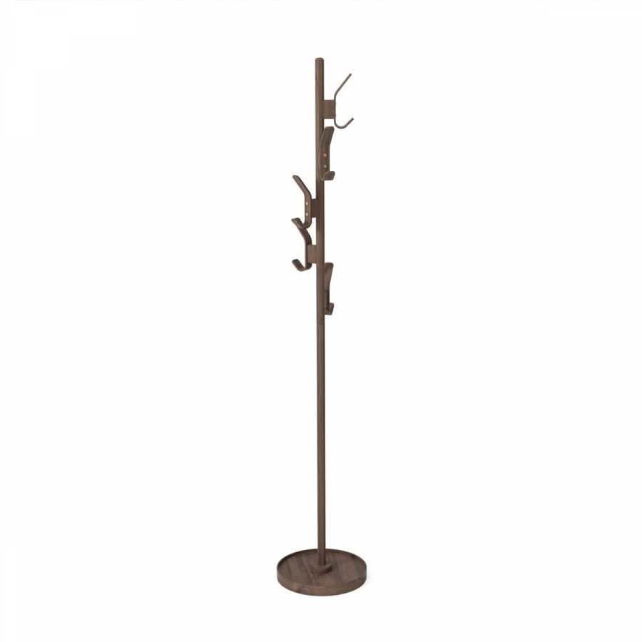 Wireworks Right Hook Coat Stand - Walnut