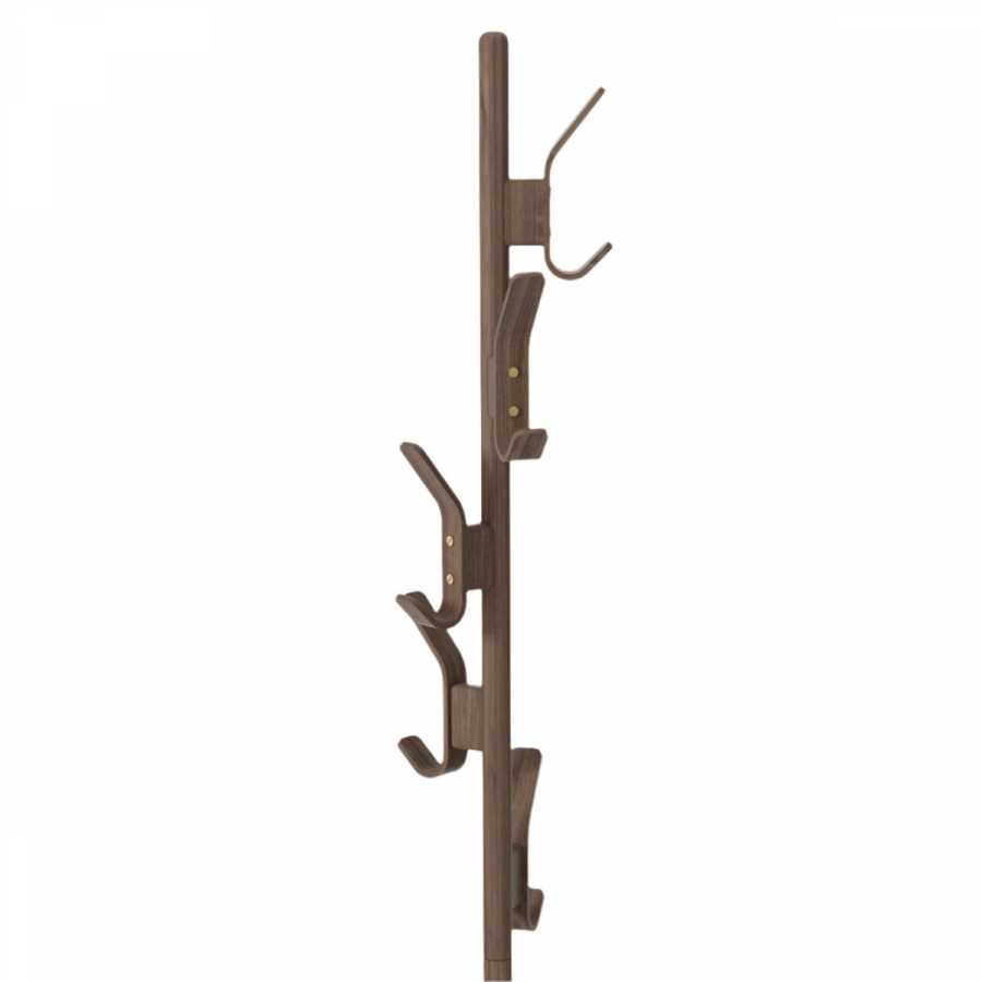 Wireworks Right Hook Coat Stand - Walnut