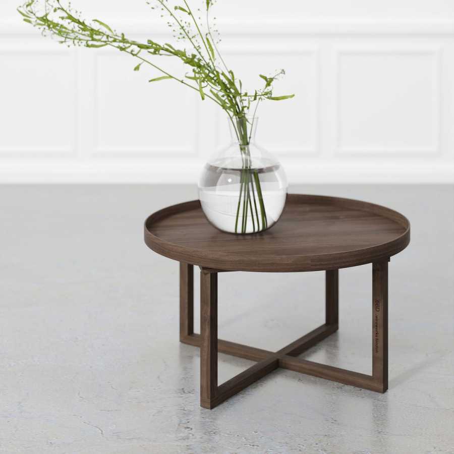 Wireworks 66D Round Coffee Table - Walnut