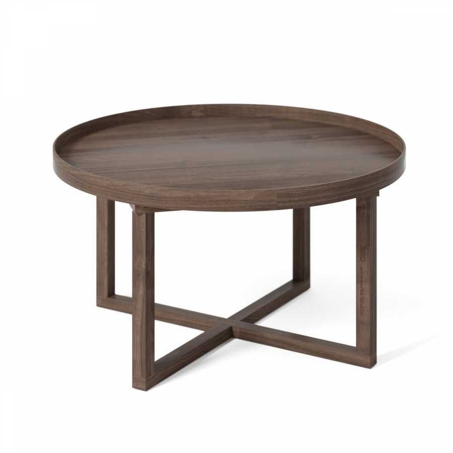 Wireworks 66D Round Coffee Table - Walnut