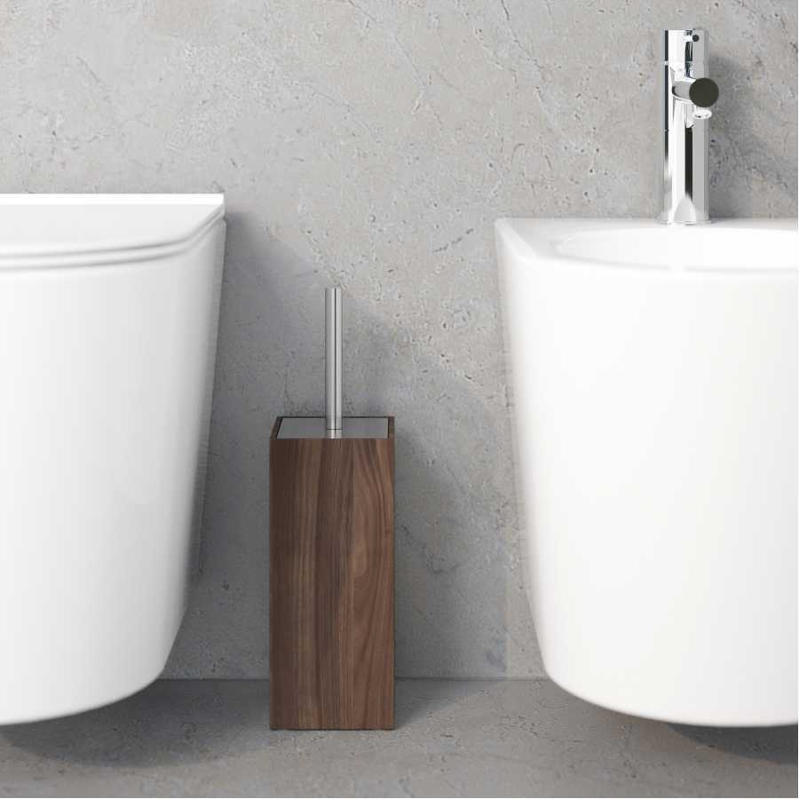 Wireworks Mezza Toilet Brush - Walnut