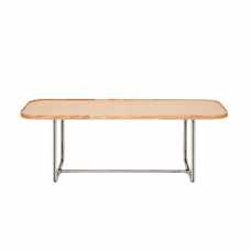 Wireworks Rectangular Coffee Side Table  - Oak