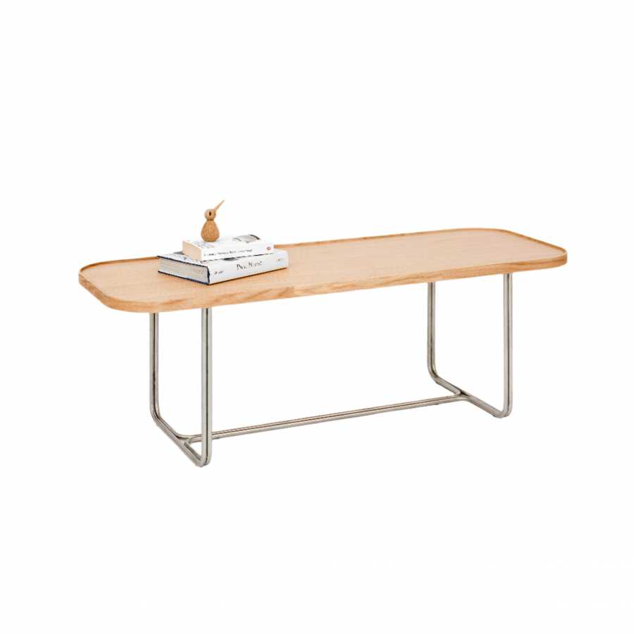 Wireworks Rectangular Coffee Side Table - Oak