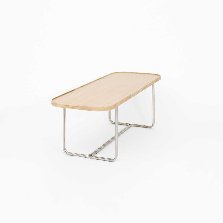 Wireworks Rectangular Coffee Side Table - Oak