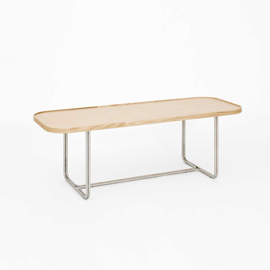 Wireworks Rectangular Coffee Side Table - Oak