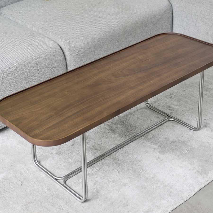 Wireworks Coffee Side Table  - Walnut