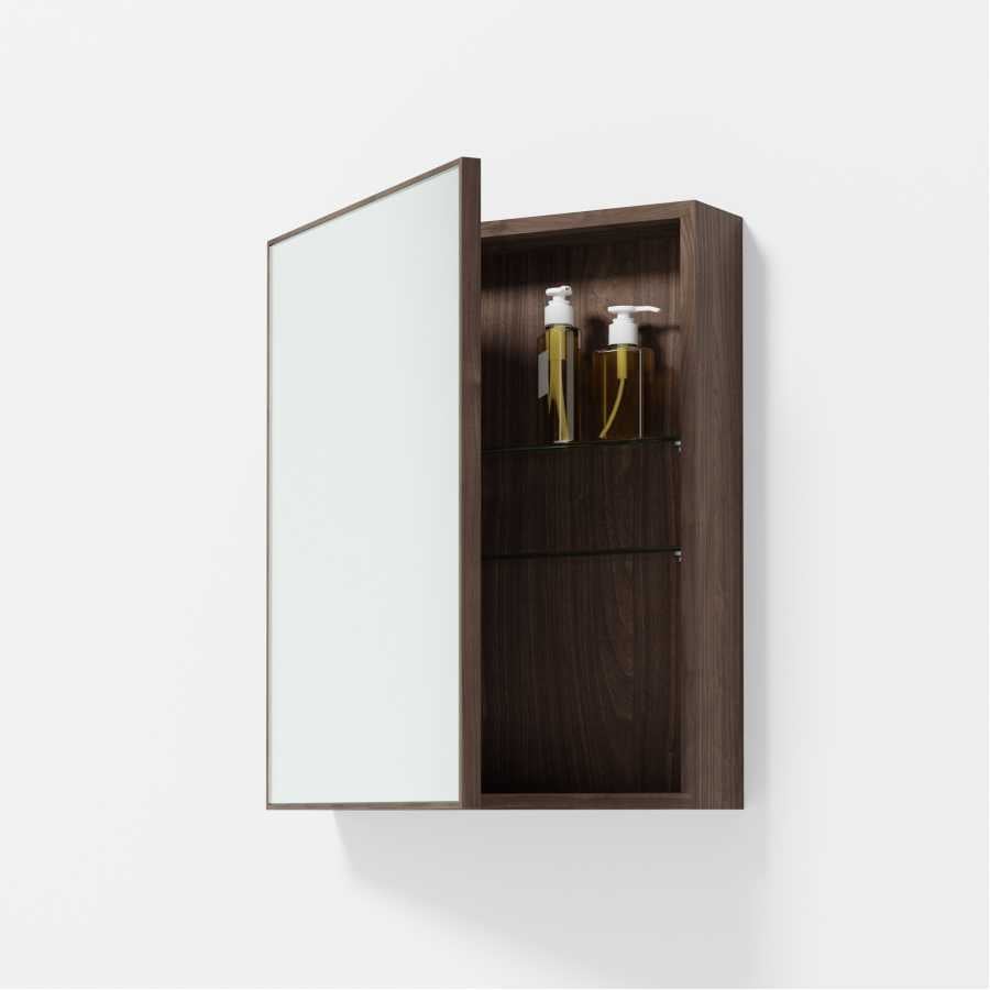 Wireworks Slimline Bath Cabinet - Walnut