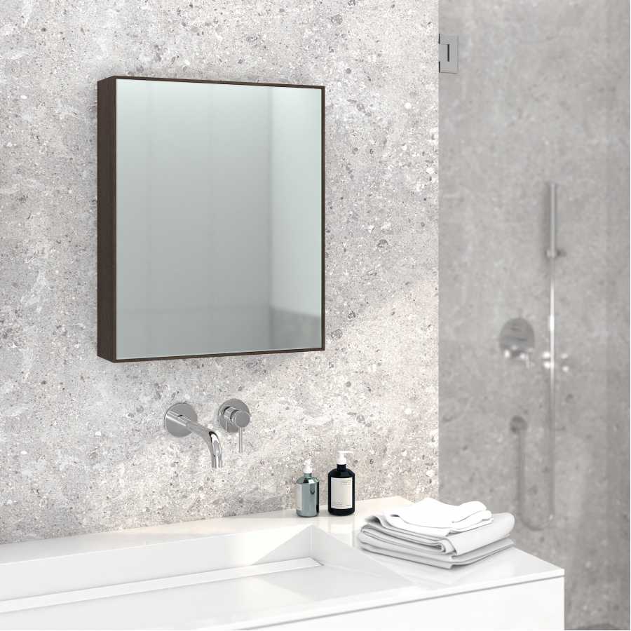 Wireworks Slimline Bath Cabinet - Walnut