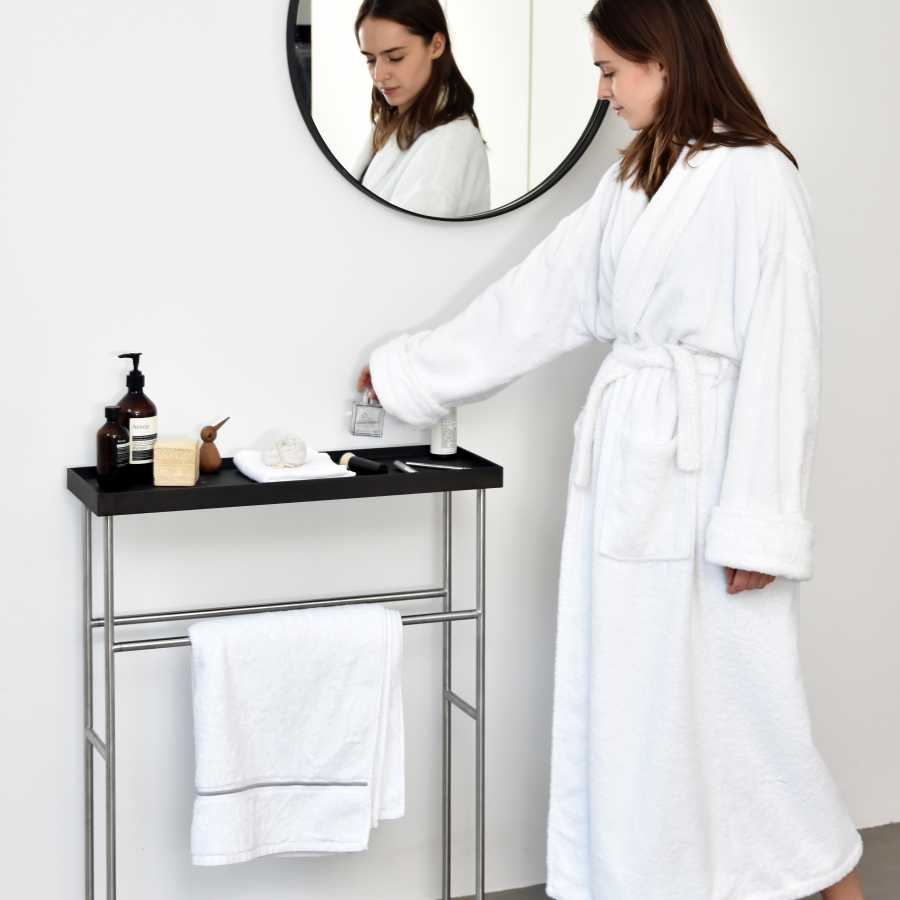 Wireworks Yoku Caddy Towel Rail - Dark Oak