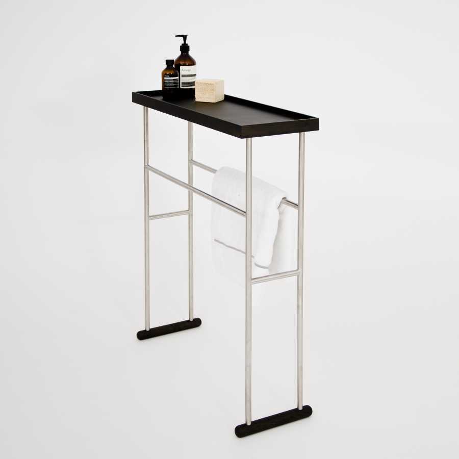 Wireworks Yoku Caddy Towel Rail - Dark Oak