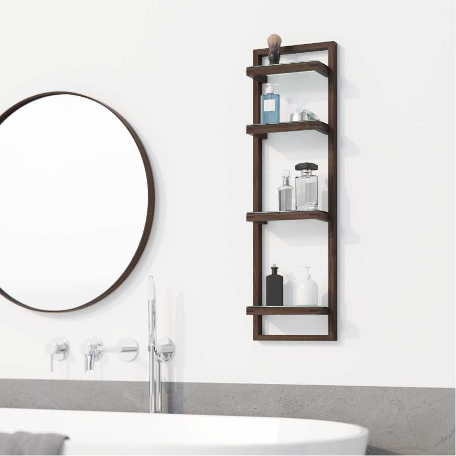 Wireworks Zone Wall Shelf - Walnut