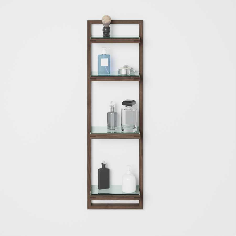 Wireworks Zone Wall Shelf - Walnut