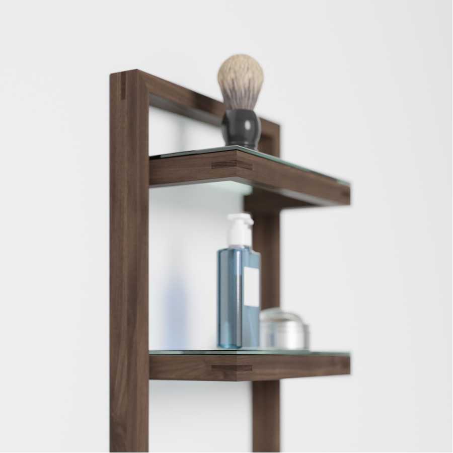 Wireworks Zone Wall Shelf - Walnut