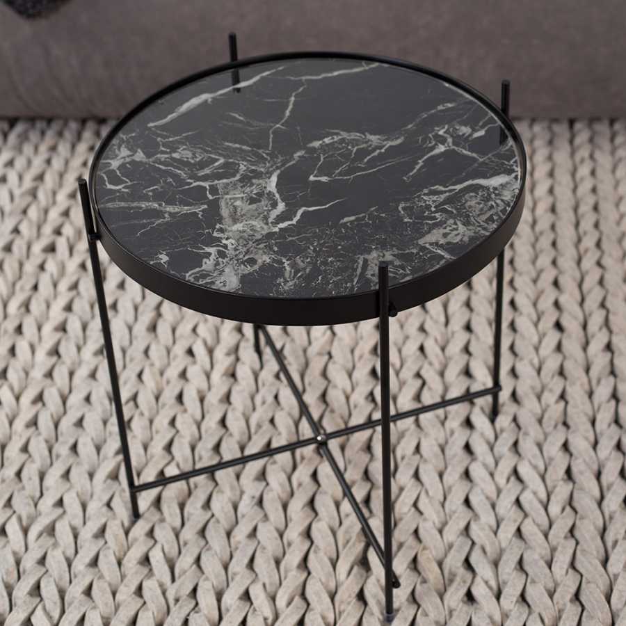 Zuiver Cupid Marble Side Table - Black