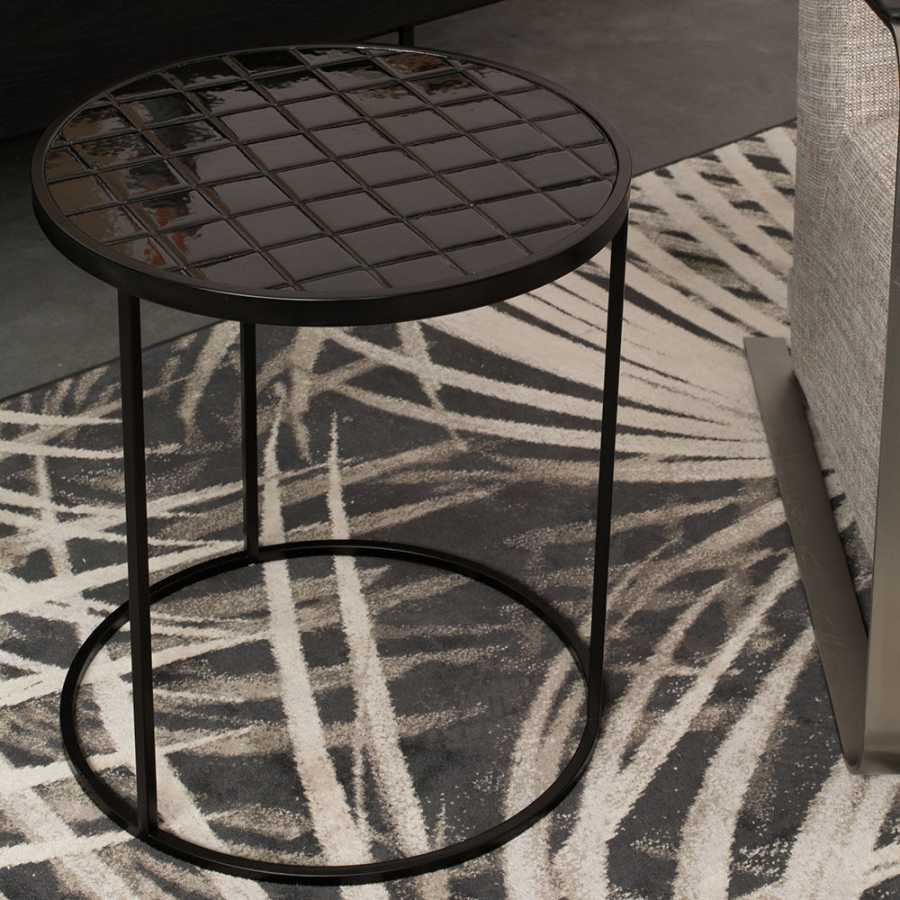 Zuiver Glazed Side Table - Black
