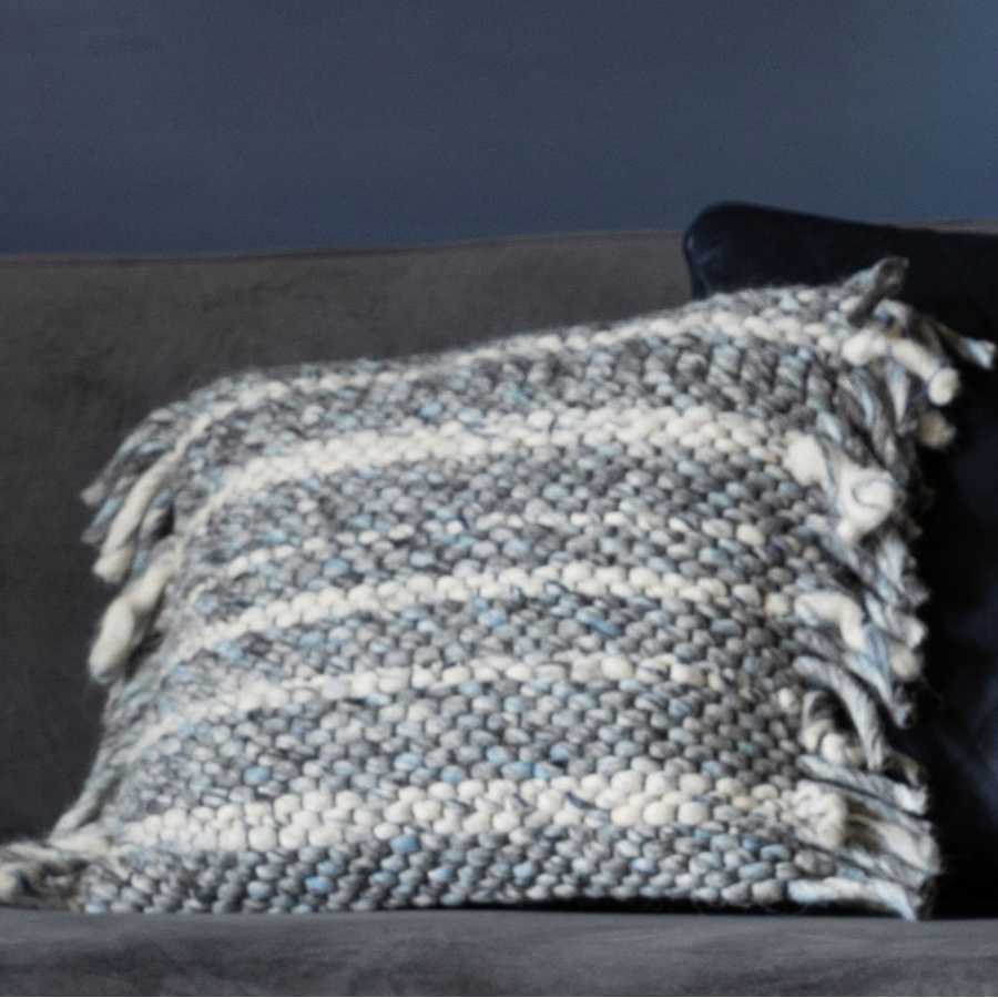 Zuiver Frills Cushion - Grey / Blue
