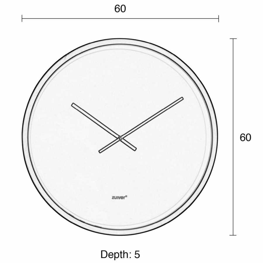 Zuiver Time Bandit Clock - Copper - Diagram