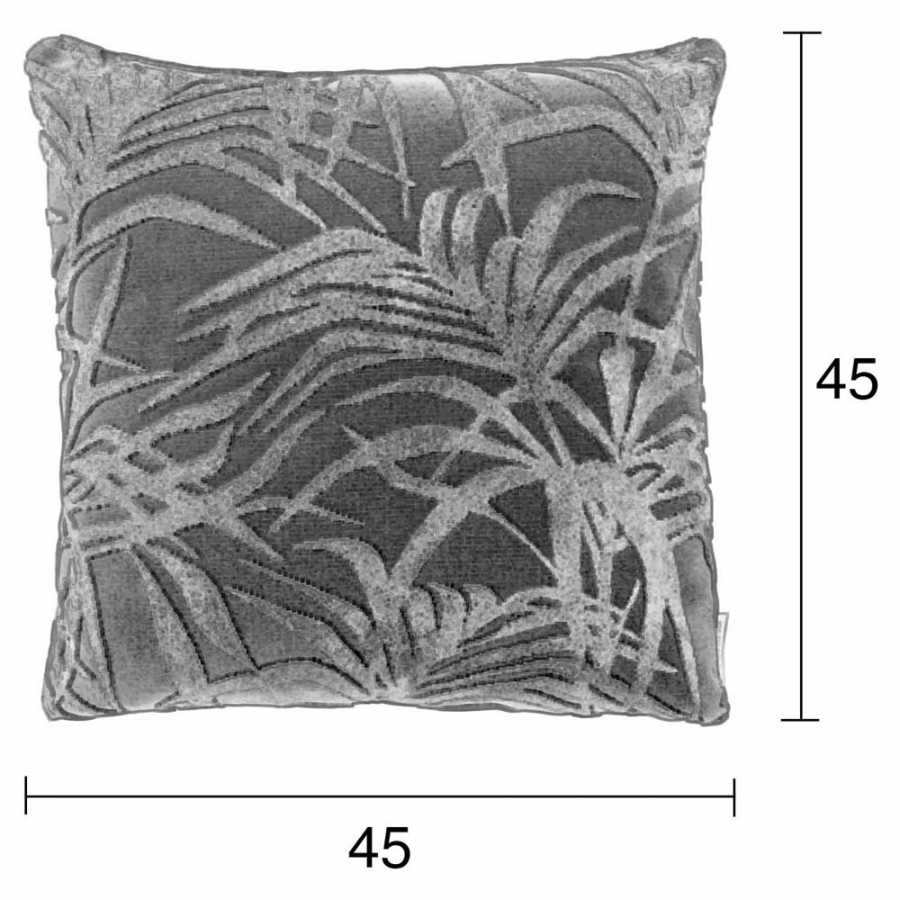 Zuiver Miami Cushion - Palm Tree Green - Diagram