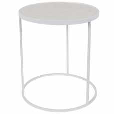 Zuiver Glazed Side Table - White