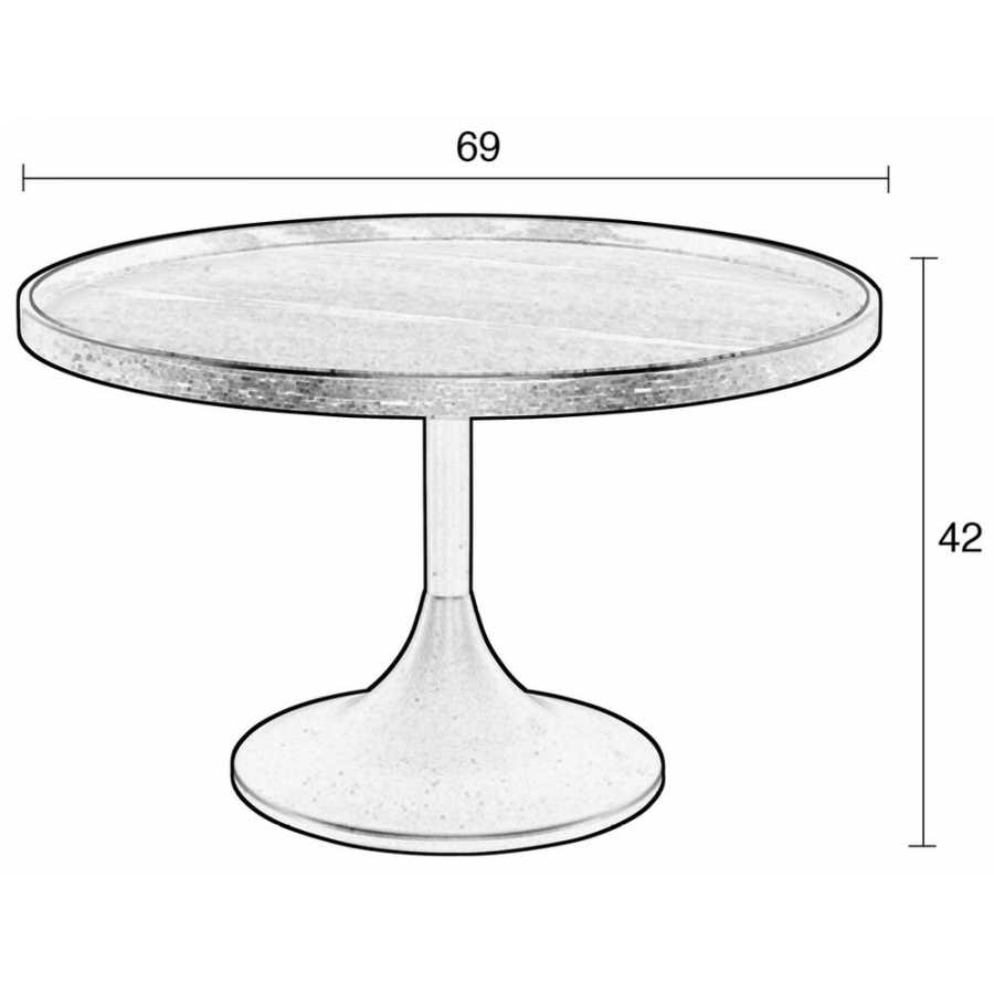 Zuiver Jason Coffee Table - Diagram