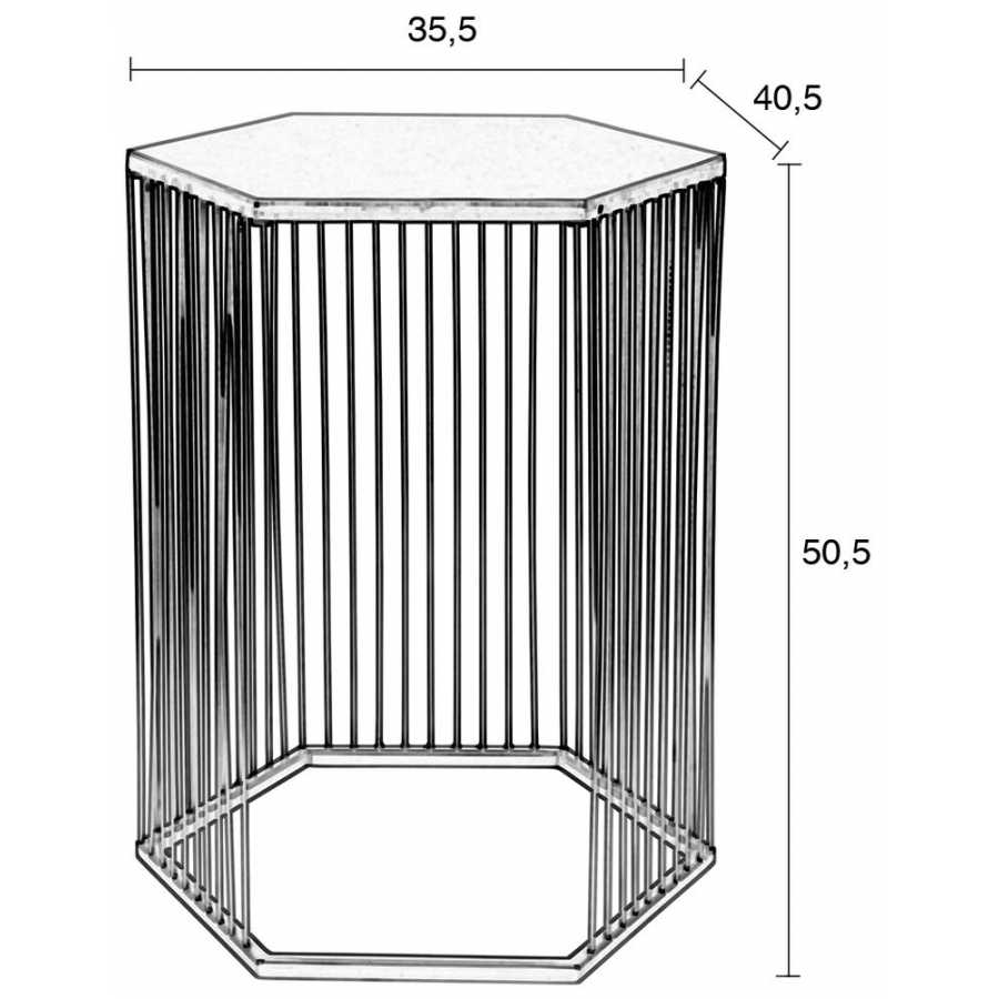 Zuiver Queenbee Side Table - Diagram