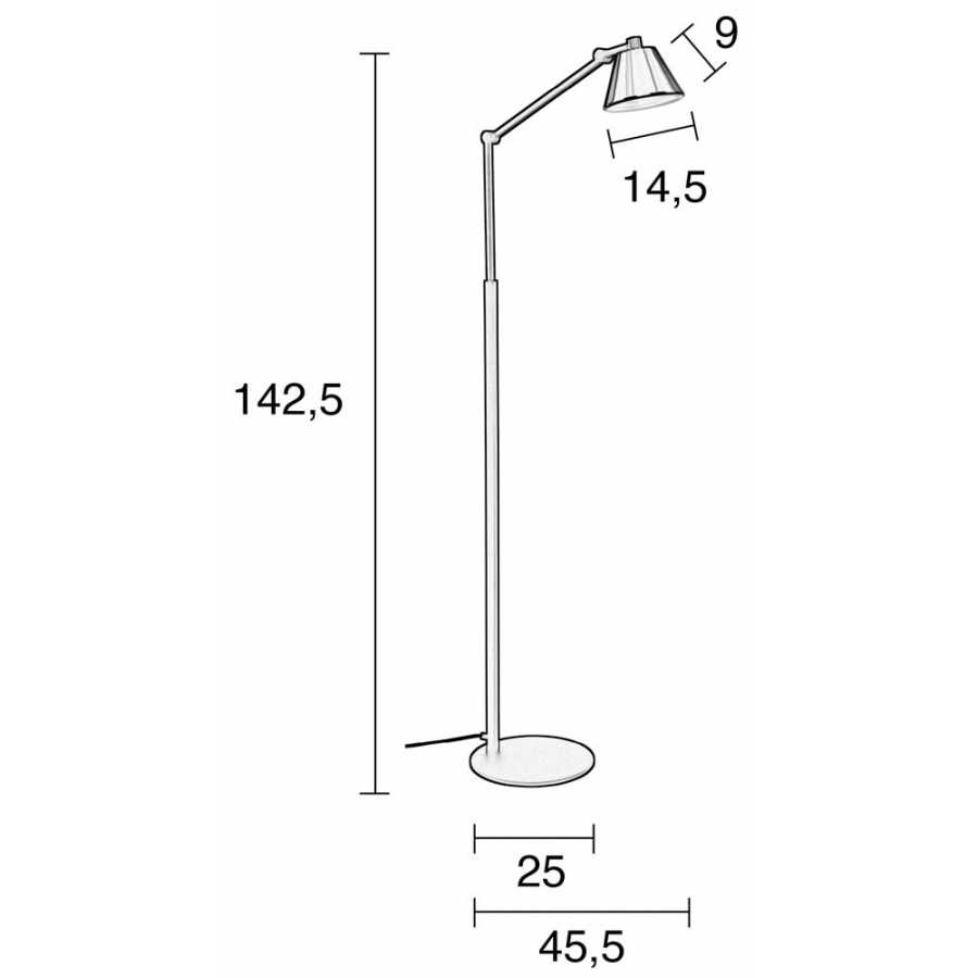 Zuiver Lub Floor Lamp - Diagram