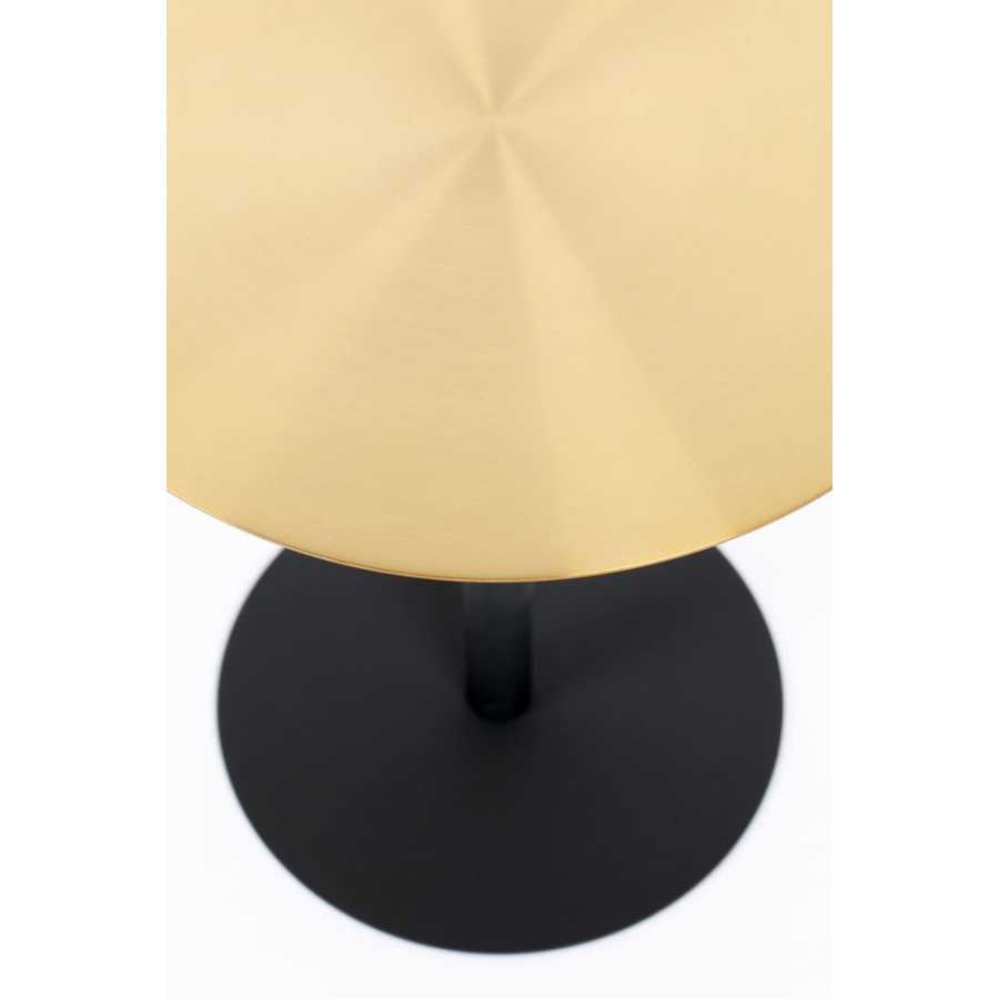 Zuiver Snow Round Side Table - Brushed Brass