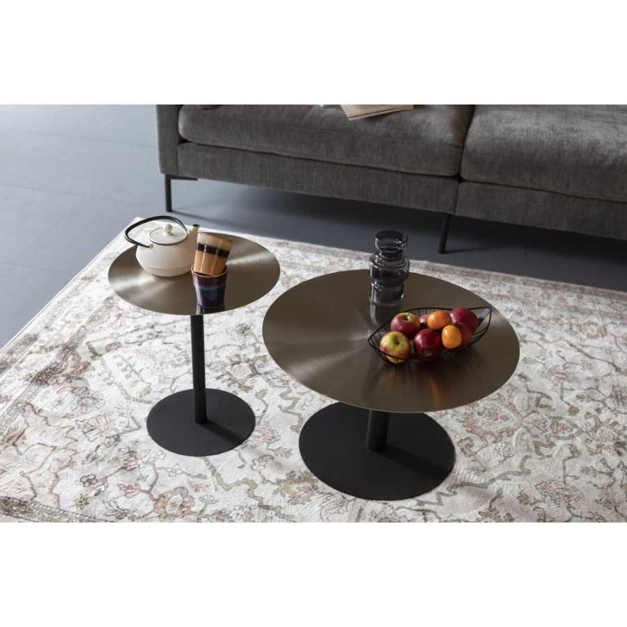 Zuiver Snow Round Coffee Table - Brushed Satin