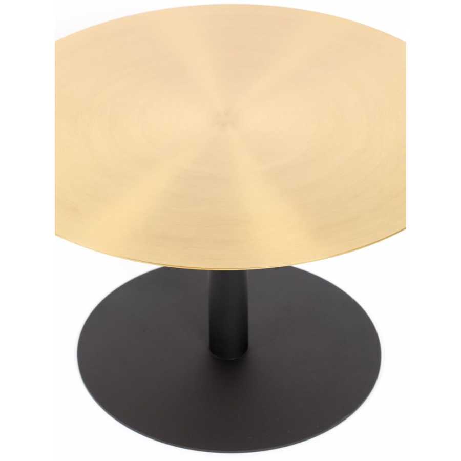 Zuiver Snow Round Coffee Table - Brushed Brass