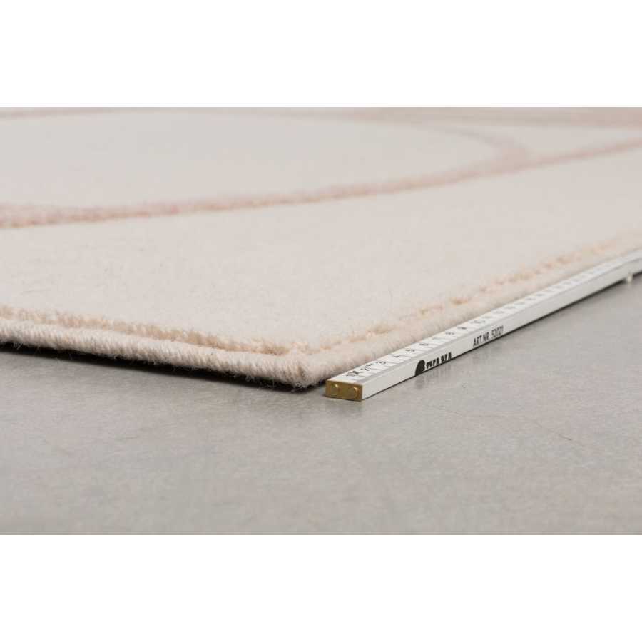 Zuiver Bliss Rug - Natural & Pink