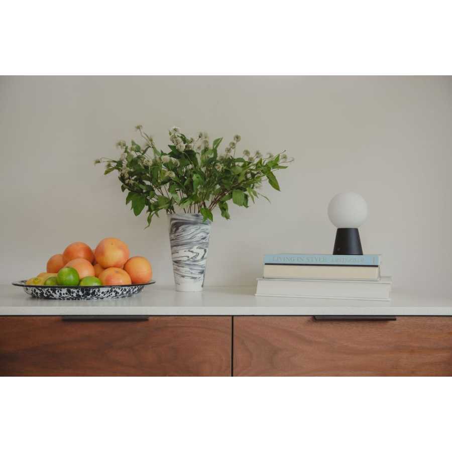 Zuiver Conic Vase - Black & White - Small