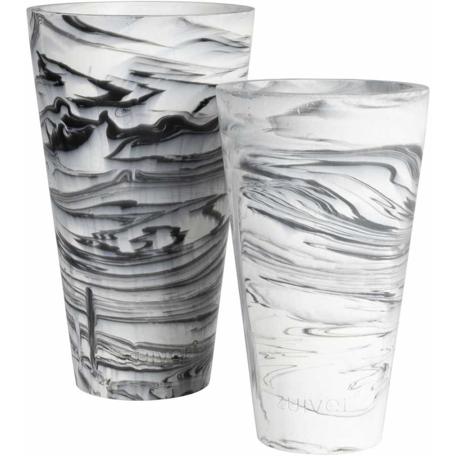 Zuiver Conic Vase - Black & White